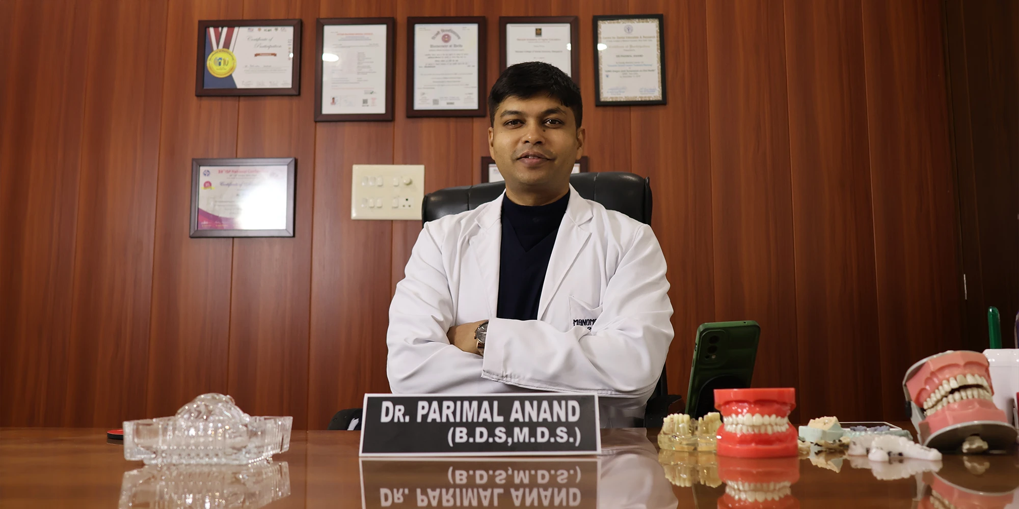 Dr Parimal Anand With Denture